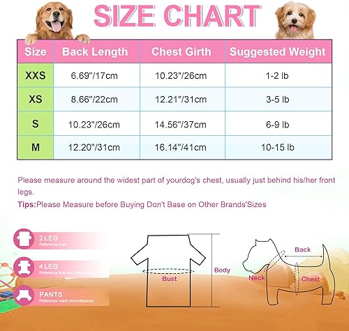 Miniatura 2 de Pijamas para perros pequeños, niños y niñas, ropa de forro polar para cachorros, pijamas de 4 patas para perros Chihuahua, Yorkie, primavera,