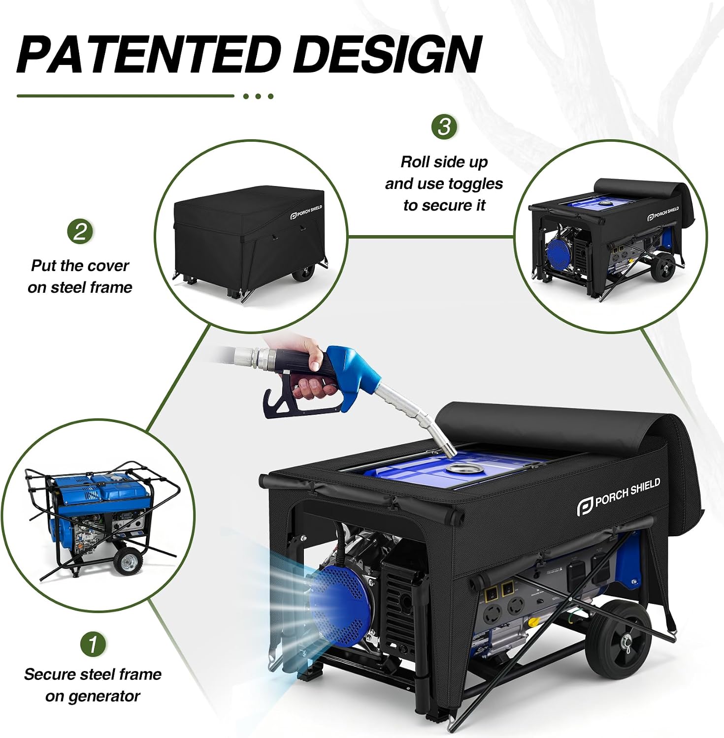 Generator Covers while Running for 3500-12000 W, Black thumbnail