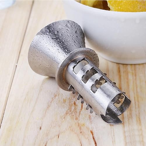 Miniatura 5 de Best Utensils Exprimidor manual de limón de acero inoxidable, exprimidor de cítricos de mano de acero inoxidable 188 y vertedor de limón (1)