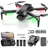 Drone with Camera for Adults 4K&comma; Brushless Motor Drones for Kids Beginners&comma; 60 Mins Flight&comma; 130° Lens&comma; FPV Foldable RC Quadcopter&comma; Gesture Photography&comma; Toys Gifts for Teen Boys Girls&comma; Black