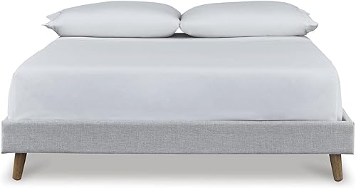 Miniatura 4 de Signature Design by Ashley Base de cama tapizada Tannally, matrimonial, color beige