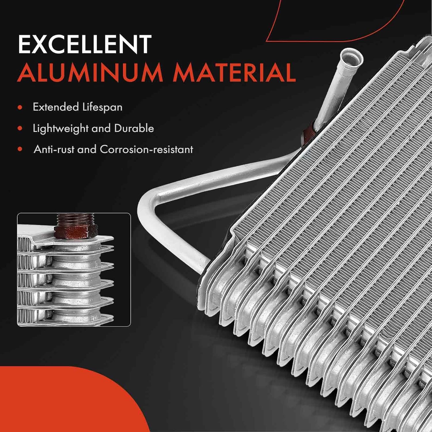 A-Premium Front AC Evaporator Core Compatible with Chevrolet Express 1500/Express 2500/Express 3500 1996-1998, G30 1996 & GMC Savana 1500/Savana 2500/Savana 3500 1996-1998, G3500 1996