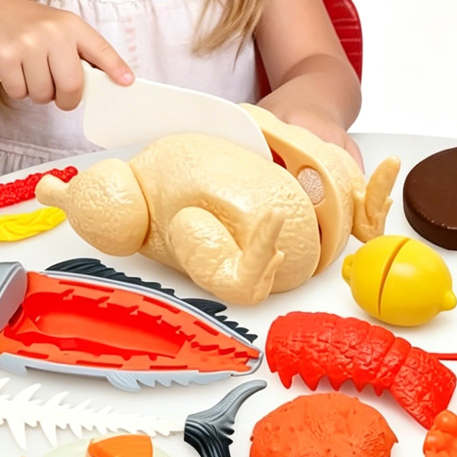 Accesorios de juego de cocina para niños, educativo realista, juego de alimentos para cocina infantil, para casa, cumpleaños, actividades preescolares, , niñas y edades de 3 a 5