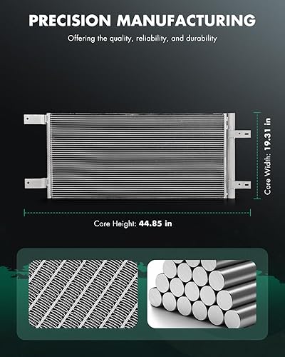 Vista 32 de SCITOO Aire acondicionado condensador compatible con Chevrolet, para modelos GMC - Silverado 2500 HD 2015-2019 - Sierra 2500 HD 2015-2019 - 6.0L