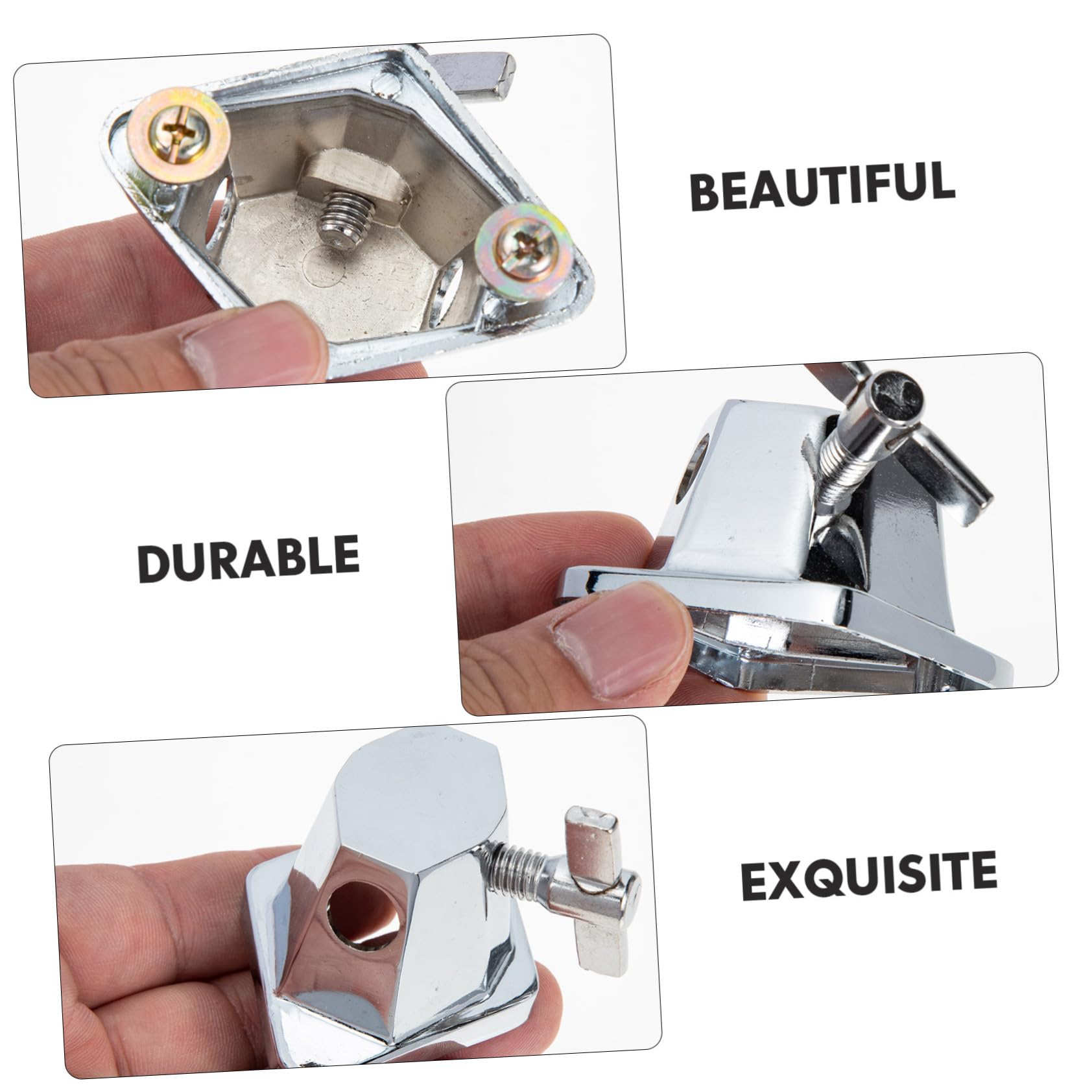 3pezzi Base Per Tom Percussion Instrument Di Facile Da Installare Accessorio Per Batteria Sostituzione Per Gambe Di Tamburo Compatto e Leggero Per Performance e Pratica