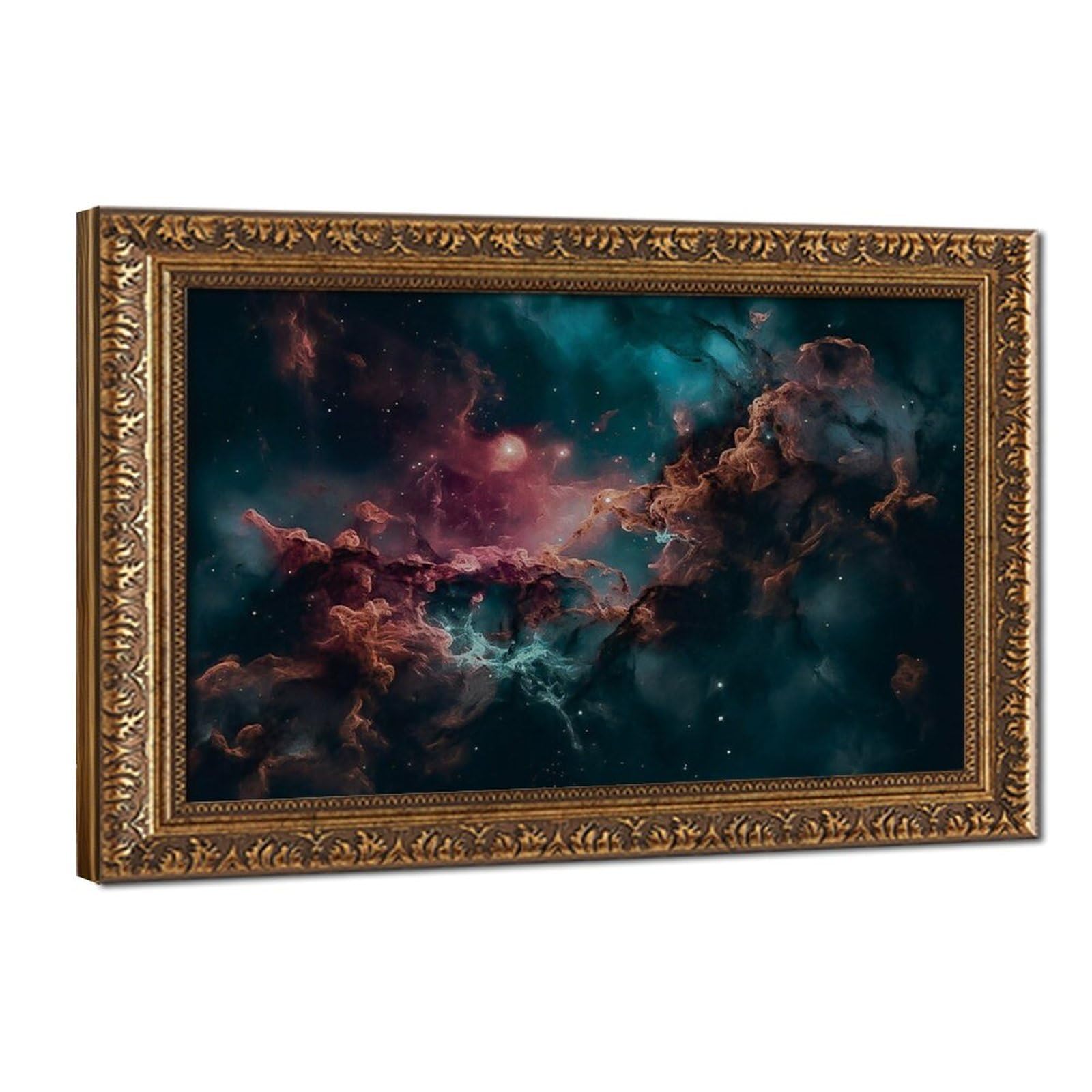 Bareronor Galaxy Nebula Art Canvas Poster Bedroom Decor Landscape Office Room Decor Gift 16" L X 24" W