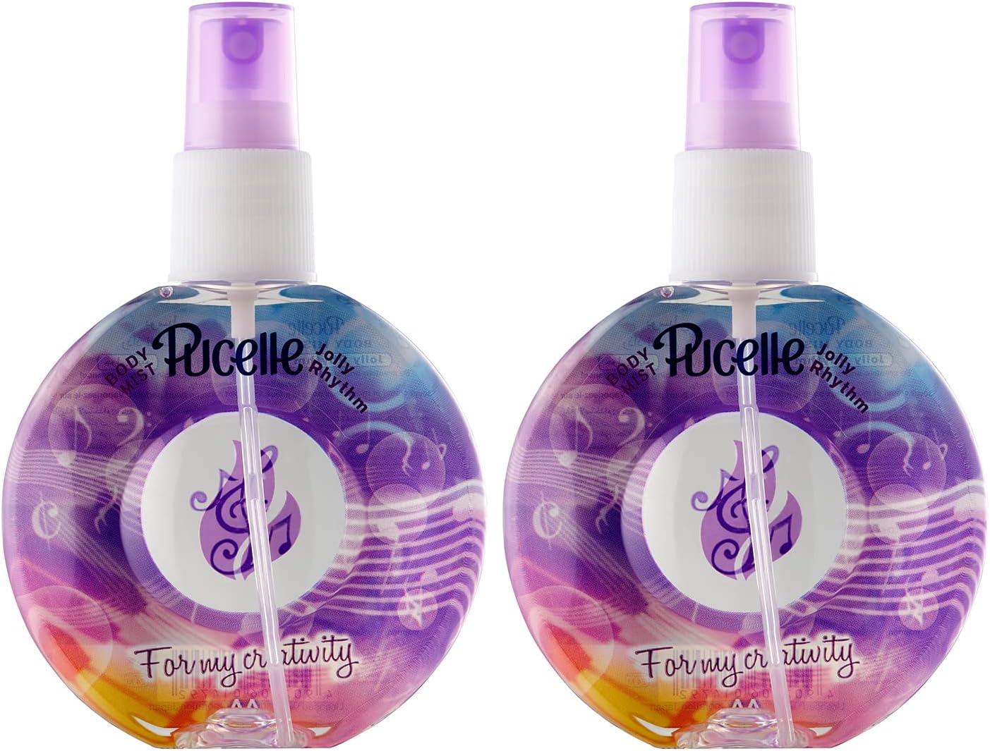 Pucelle Body Mist - Jolly Rhythm | Refreshing Sparkling Scent of Juicy Fruits & Blooming Flowers | Long Lasting Scent | Fragrance For Women | 150 ml | Pack of 2 | Made in Indonesia