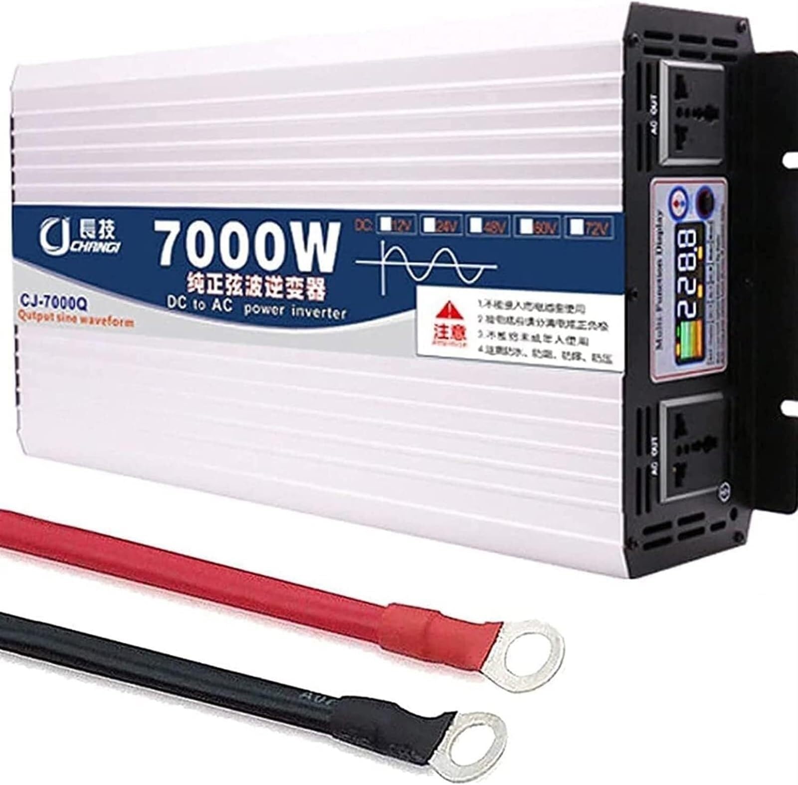 Przetwornica mocy 4000W / 5000W / 6000W / 7000W / 8000W / 10000W / 12000W Przetwornica Czysta Sinusoidalna Przetwornica 12V 24V 48V 60V 72V DC na 110V 230V 240V AC Power Inverter, do samochodów
