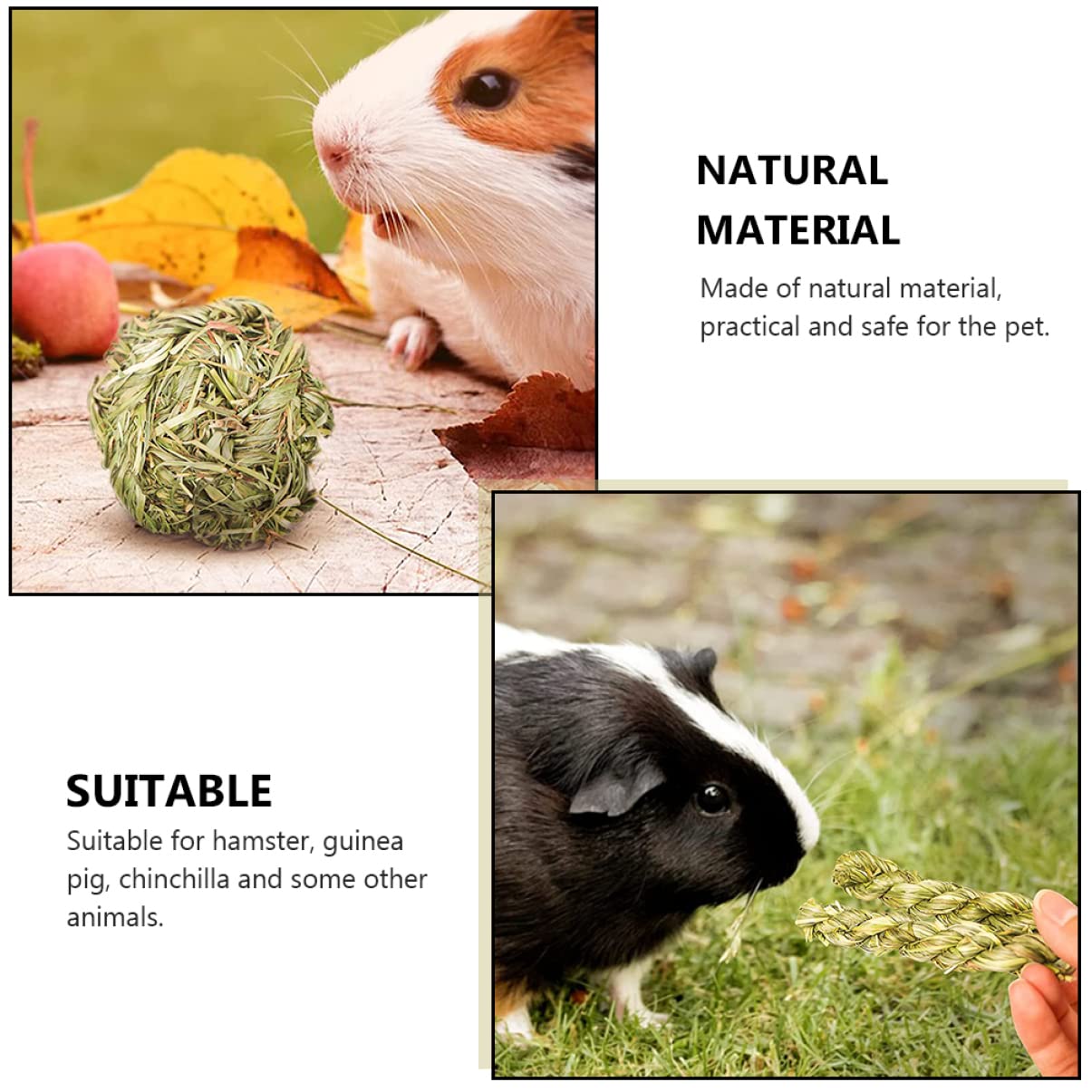 Mipcase 18pièces Jouets à Mâcher pour Rongeurs Accessoires De Meulage pour Chinchilla Et Hamster Sécurité Et Praticité Complet pour Animaux De Compagnie