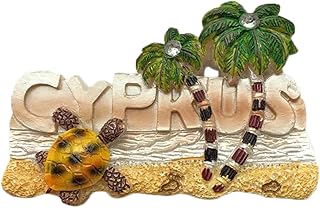 Wedare Zypern 3D-Kühlschrankmagnet, Reise-Souvenirs, Kunstharz, Heim- und Küchendekoration, Zypern Kühlschrankmagnet