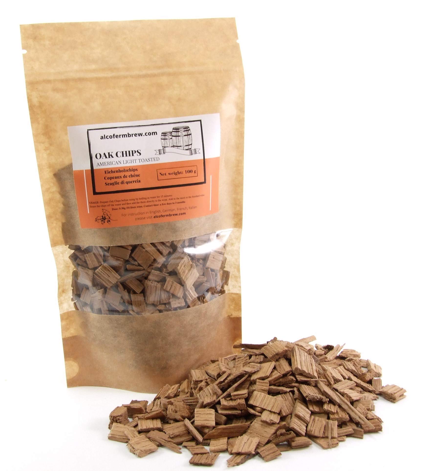 Eichenspäne-Set - 3 Packungen - Set Amerikanischer Eichenchips, Enthält stark, mittel und leicht getoastete Chips für maximale Kontrolle über Arom