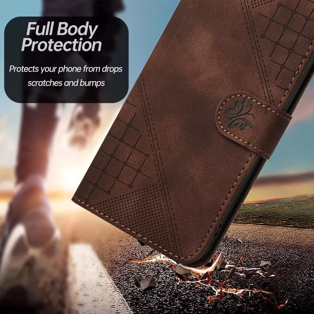 Leather Wallet Flip Cover With Magnetic Closure For Honor X6B
