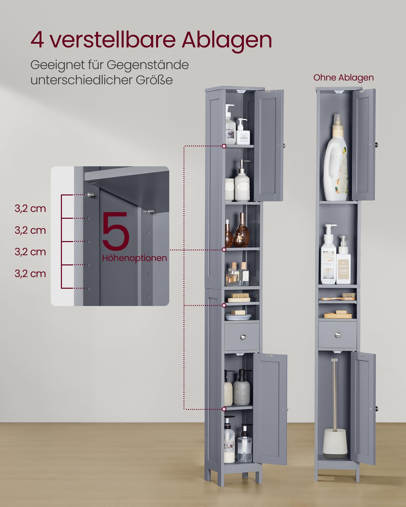 Schmaler Badschrank – Stauraum für kleine Bäder