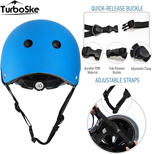 Miniatura 5 de TurboSke - Casco para patineta casco para BMX casco multideportivo casco de ciclismo para niños jóvenes hombres y mujeres