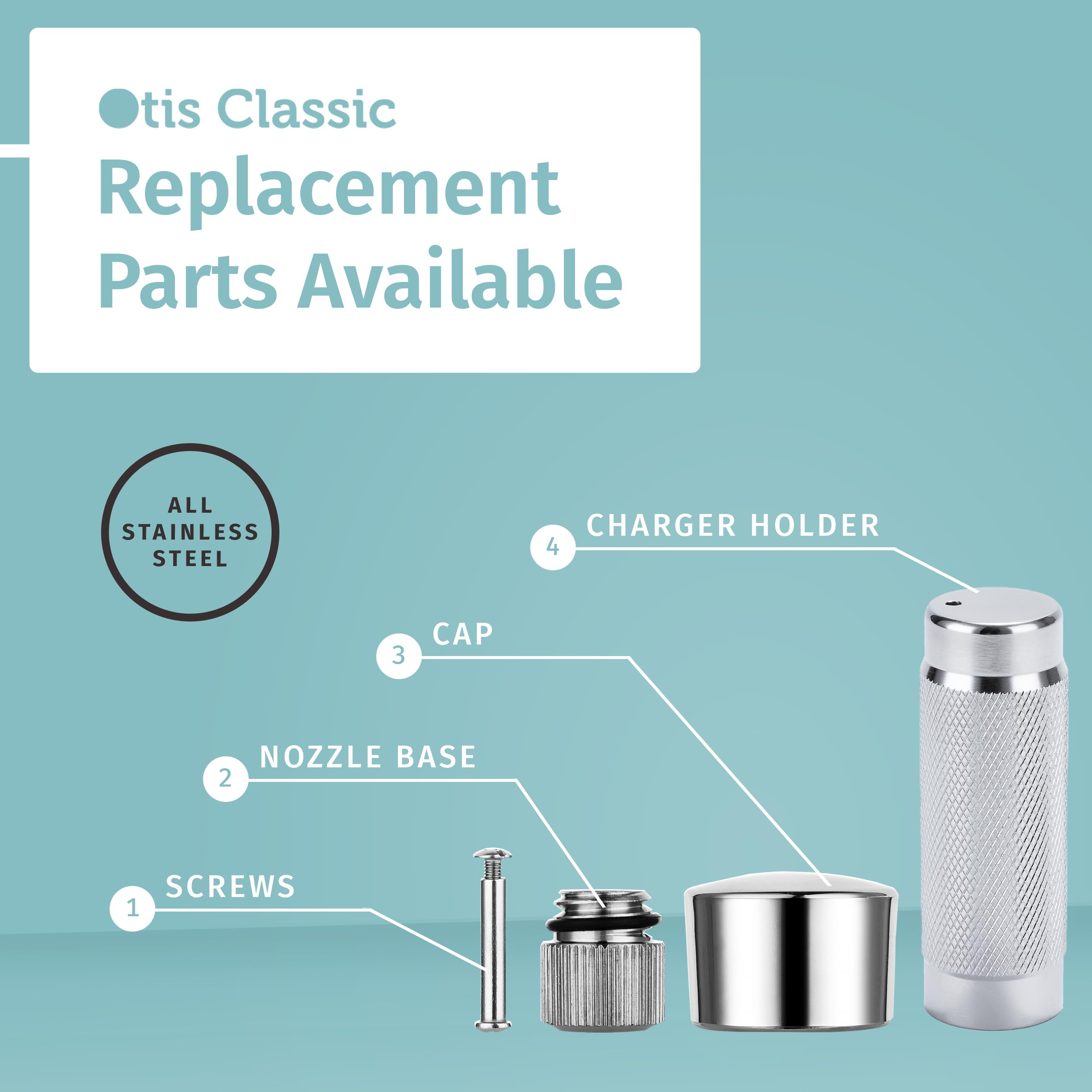 Whipped Cream Dispenser Stainless Steel - Cream Whipper - 1 Pint Large - Top Seller by Otis Classic