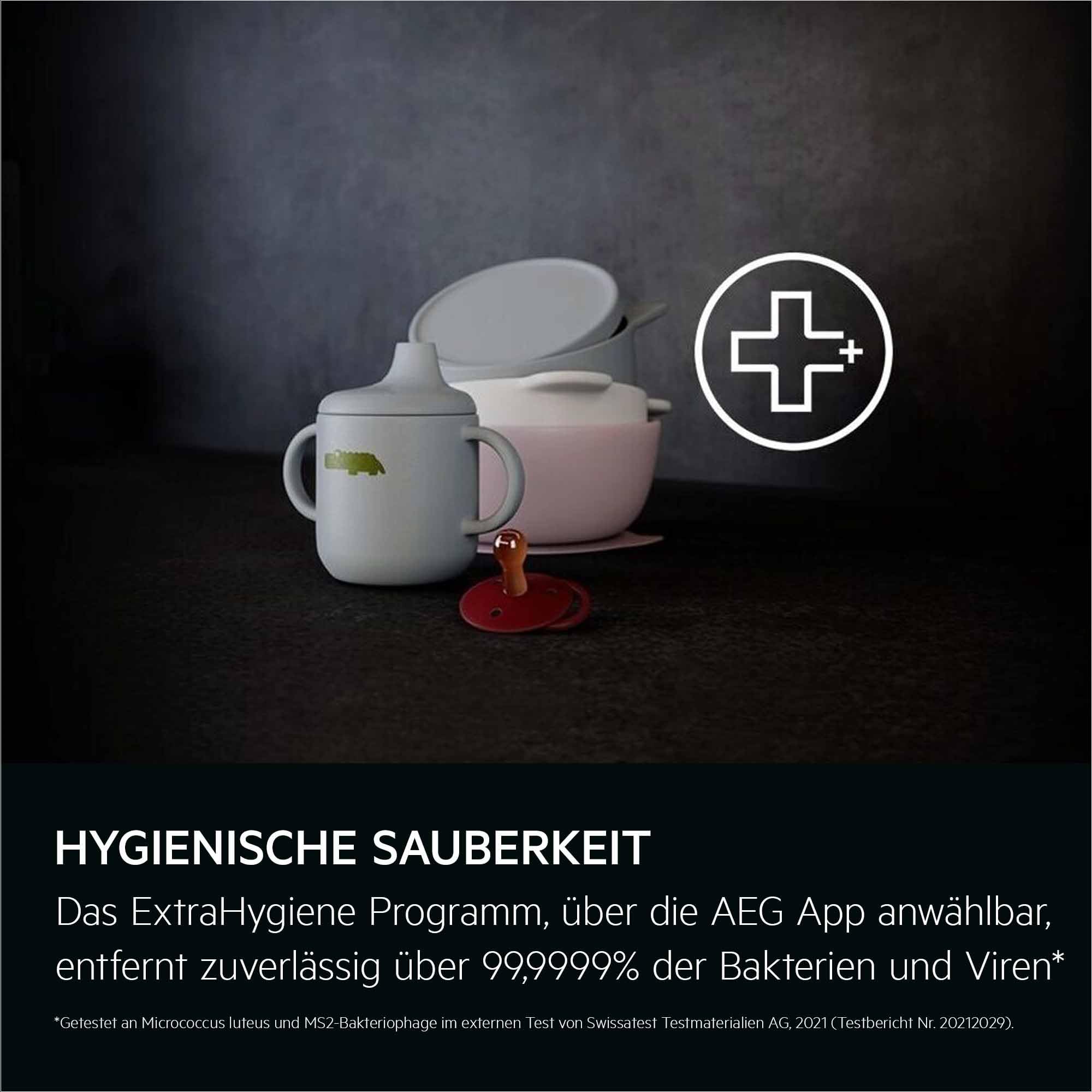 Teilintegrierter AEG 7000 Geschirrspüler 60cm, smarte WiFi Spülmaschine, flexible Körbe & effiziente Reinigung, 44dB, personalisierte Zeitsteuerung, nur 8,4L Wasserverbrauch, Gummi-Spikes, GT7200B1SO
