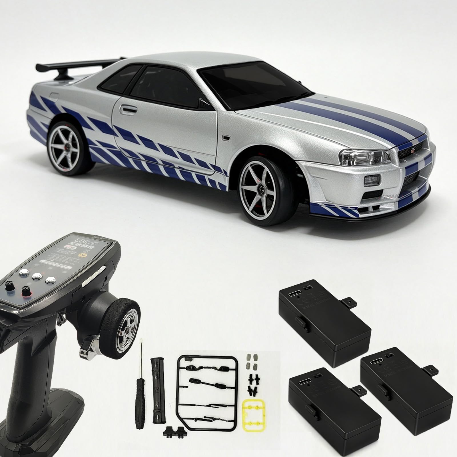 ホビーラジコン L SERIES Amazon.com: Skymaker LDRC LD1899 1/18 RC Drift Car Skyline GTR R34