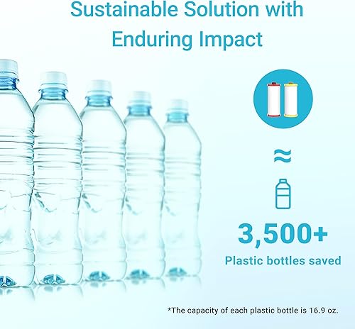 Miniatura 6 de AQUA CREST WF52-R Filtro de agua de repuesto para filtro Aquasana AQ-5200R  AQ-6200  Filtro de agua Claryum de 2 etapas para debajo del fregadero