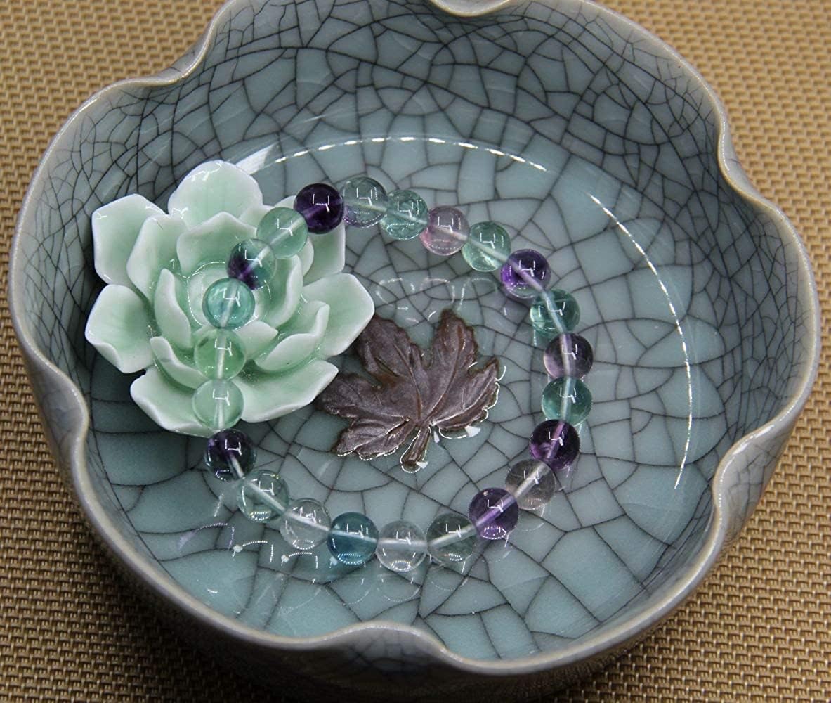 Angelstones Handmade Gem Semi Precious Gemstone 8mm Round Beads Stretch Bracelet 7" Unisex - Image 3