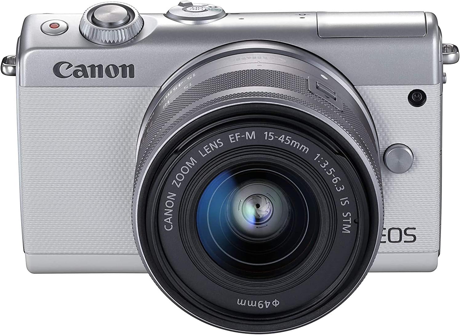 Canon EOS M100 Mirrorless Digital Camera - White with 15-45mm Lens (International Model)