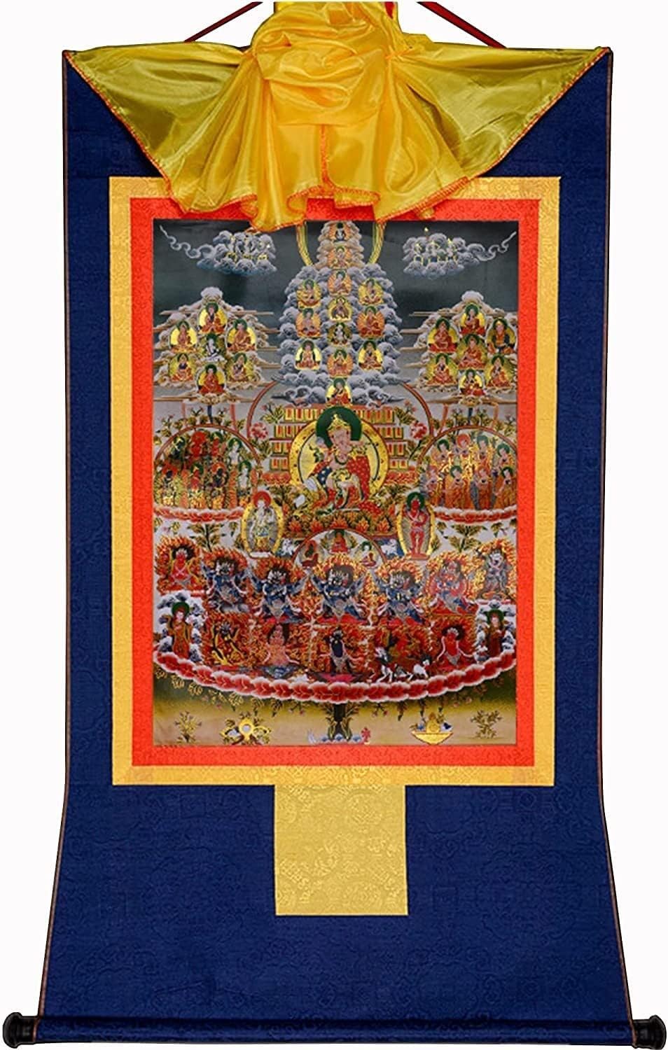 Schriftrolle hängend, Scroll-Wandbild, chinesische Kunst-Rollenmalerei, Buddha-Zen-Wandbehang, Scroll-Wandbild, tibetischer Buddhismus-Thangka-Kunst, Kurukulla, Mutter Buddha, for buddhistische Altar-