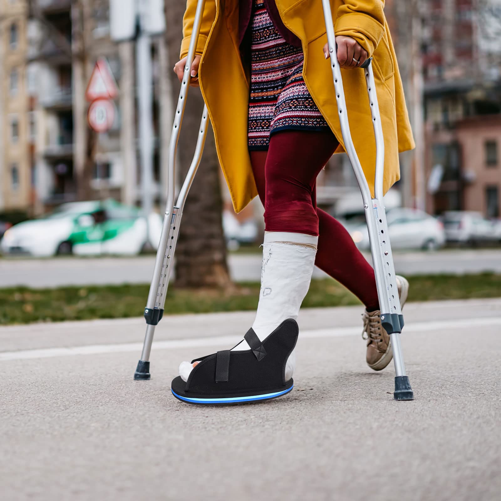 Calzado para Fractura de Pie Cubierta de Calzado Rehabilitación Cirugía Dedos y Pie Talla M
