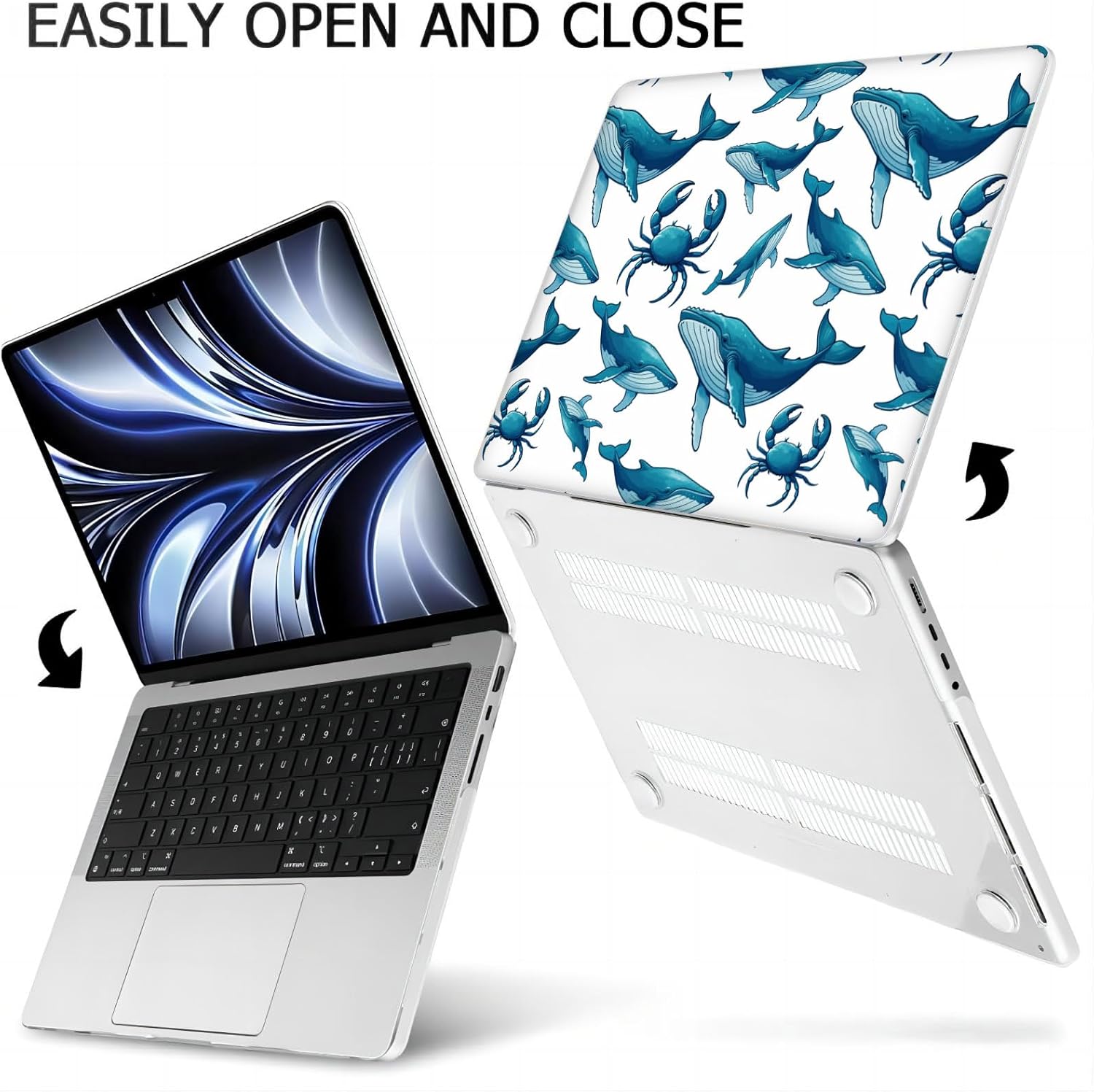 Compatible with MacBook Neo 13-inch, Hard Shell Case with Keyboard Cover and Screen Protector (A3404 A18 Pro chip, 2026 Release) - Whale MD8731
