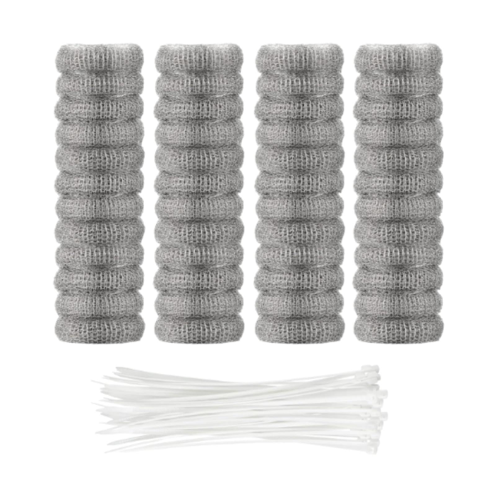 Pack Flusenfänger für Waschmaschinenschläuche mit Kabelbindern Aus Nylon, Schlauchsiebfilter Aus Baumwolle