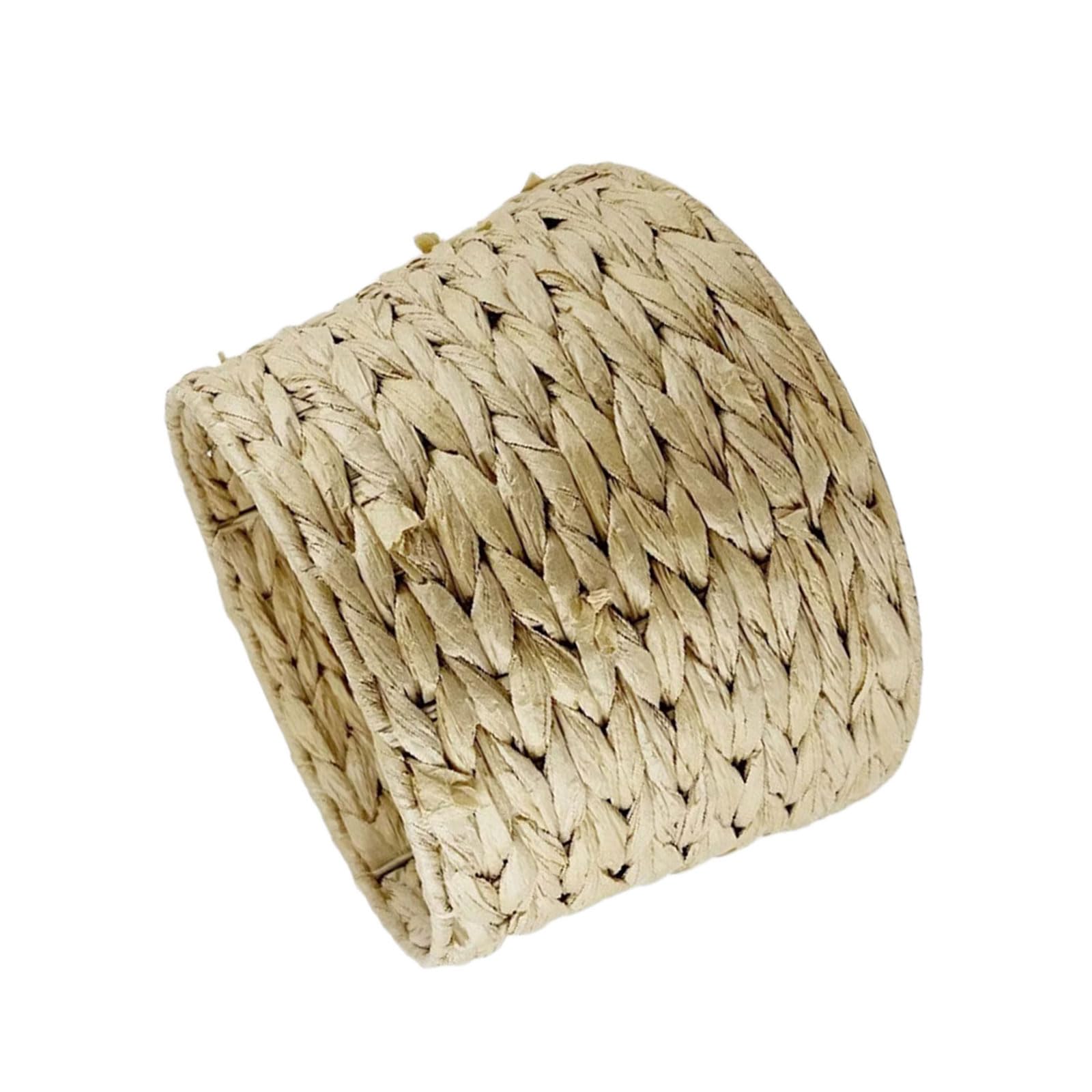 Xioang Paper Rope Type E27 Drum Shape Weave Lampshades Wall And Table Light Cover Decorative Home Lighting Drum Shape Decorative Lighting Accessories Home Wall Light Shade Table Lamps