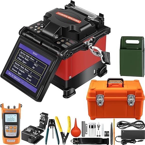 Mophorn Fiber Fusion Splicer Automatic Focus A-80S FTTH Fiber Optic