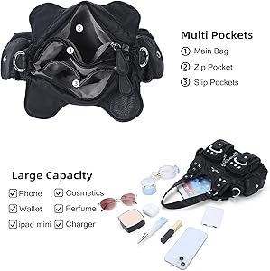 Amazon.com: Angel Kiss Small Hobo Purses for Women, Washed Vegan