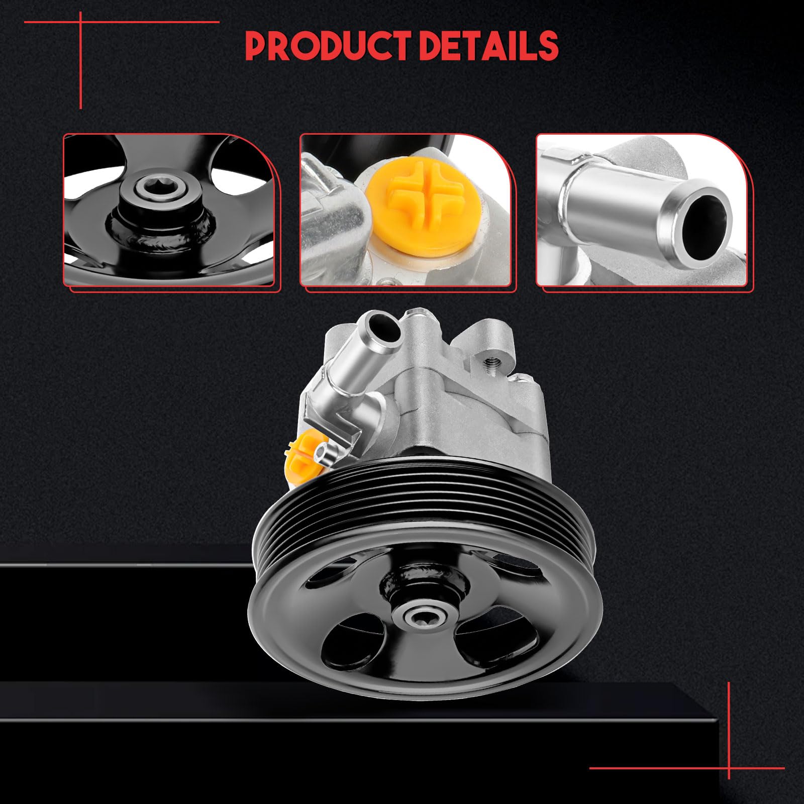 Bomba De Dirección Asistida Con Polea Para Nissan X-Trail 05-06 Y Altima 07-13 2.5L - Marca Maxwin, Incluye Polea