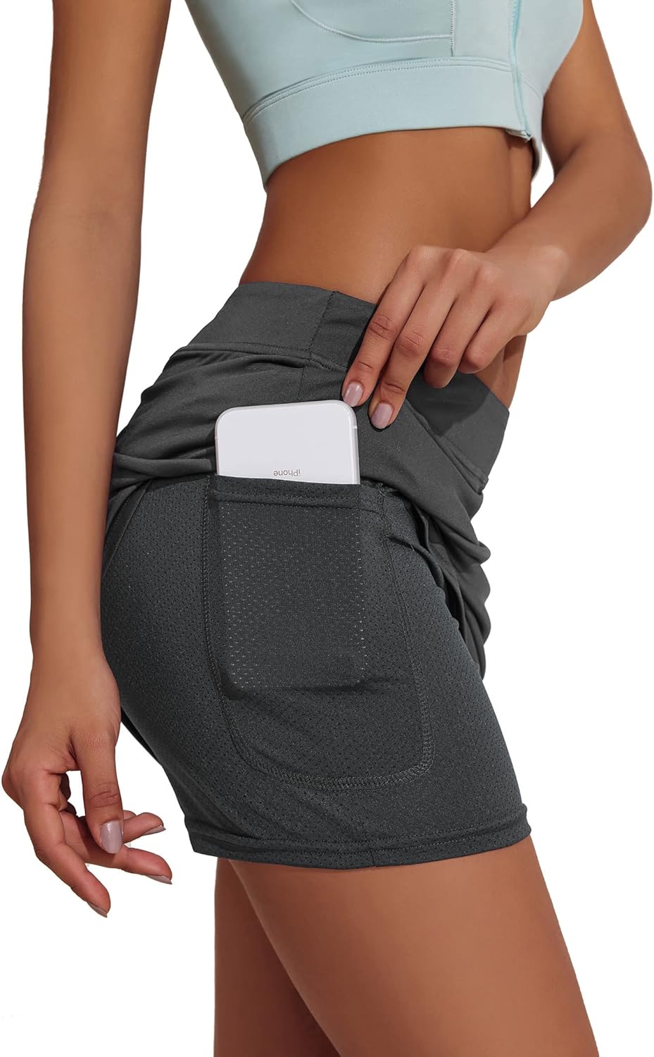 Ekouaer Women's Active Performance Skort Lightweight Skirt for Running Tennis Golf Workout Sports - Image 6