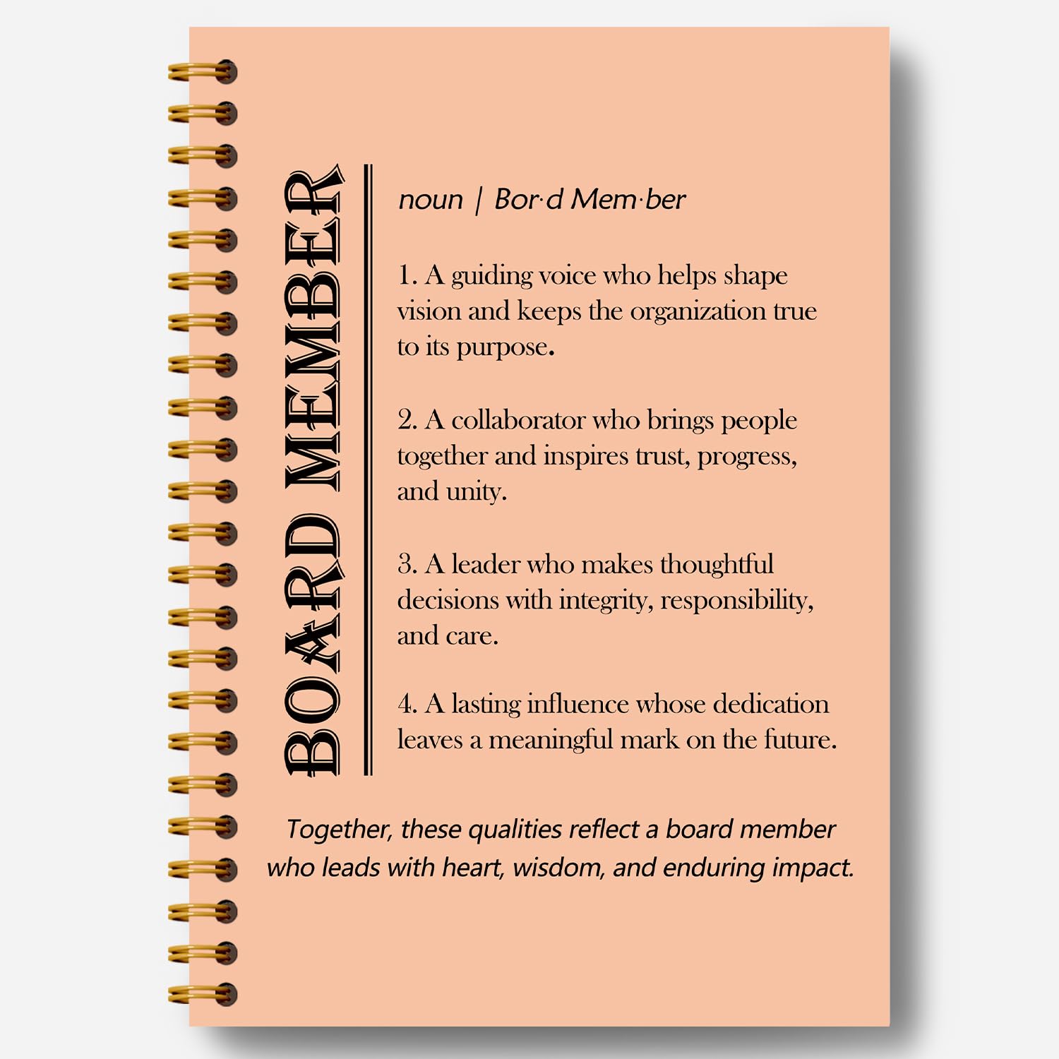 Carnet de notes à spirales pour membres du conseil 14x21cm - 7