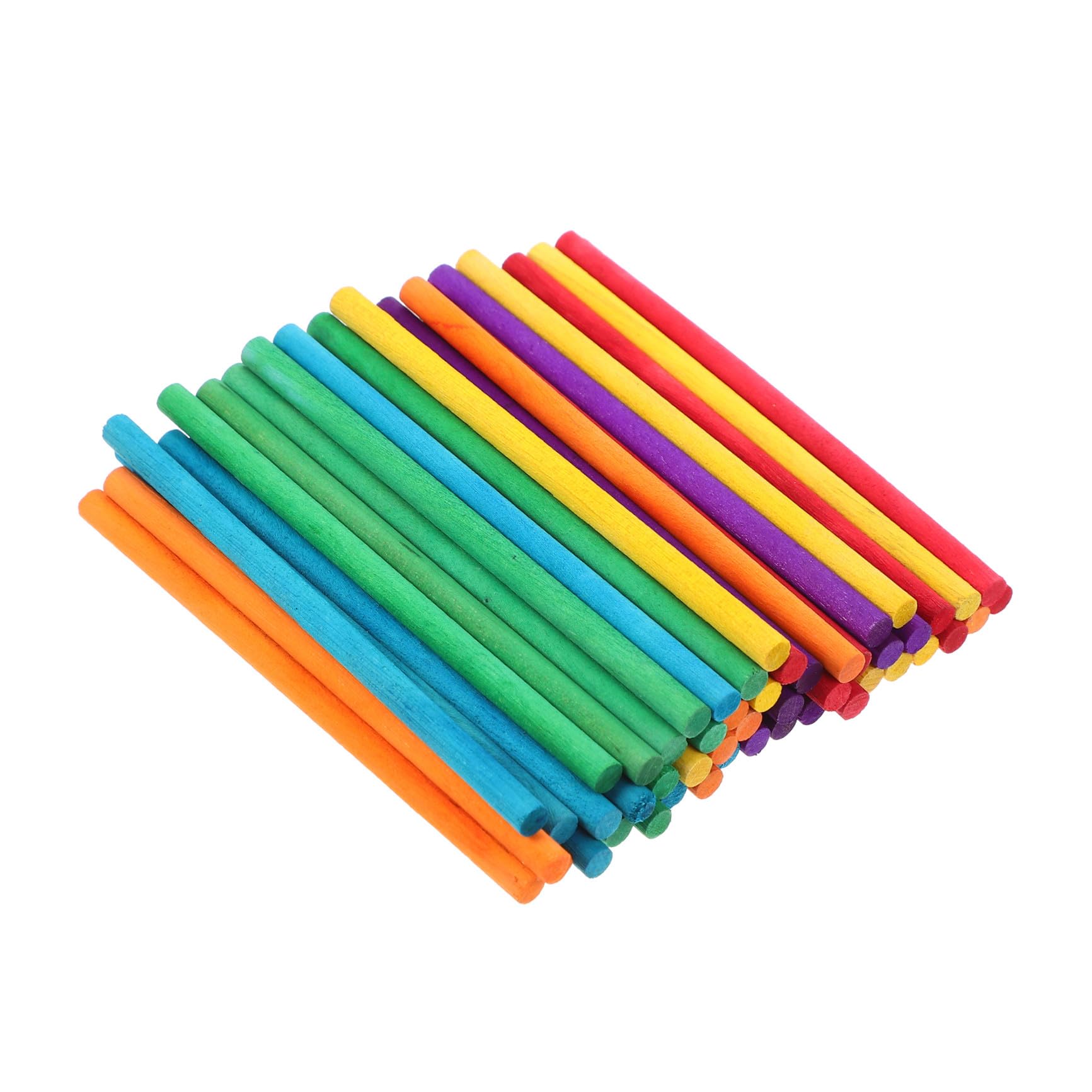 VILLCASE Palitos de Madera para Manualidades 500 Piezas 15 Cm Colorido Niños Herramientas DIY Artesanía Verano Helados Caseros