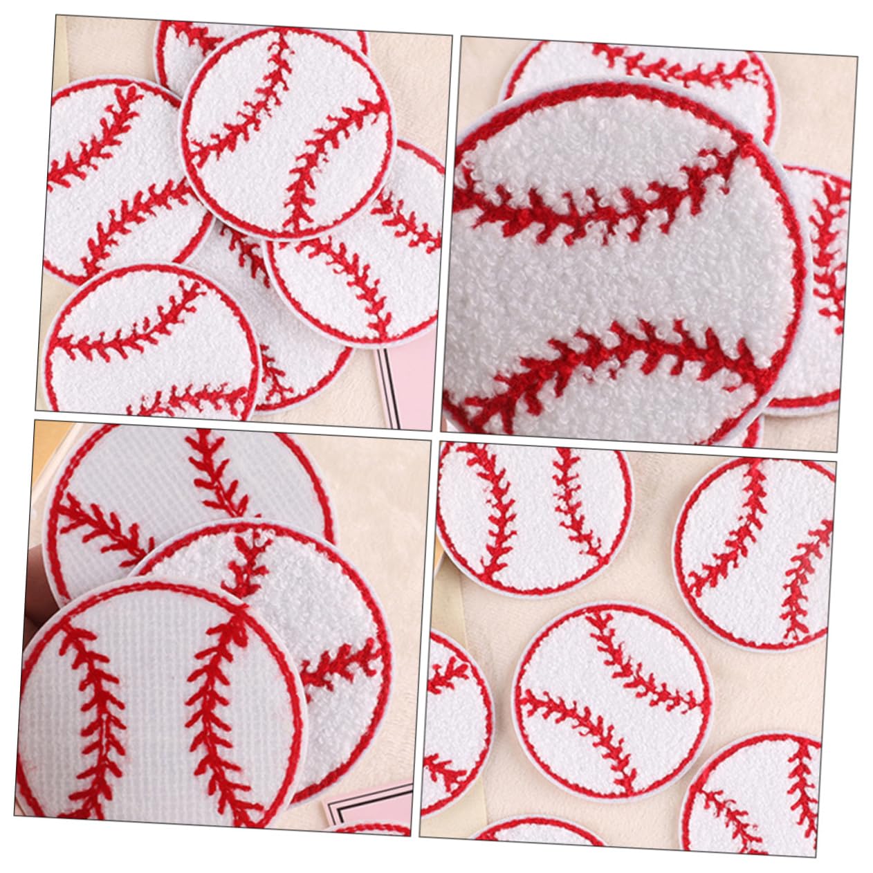 50piezas Parche De Beisbol Reemplazable Para Ropa Parches Decorativos Resistente Al Desgaste Para Chaquetas Gorras y Accesorios De Costura