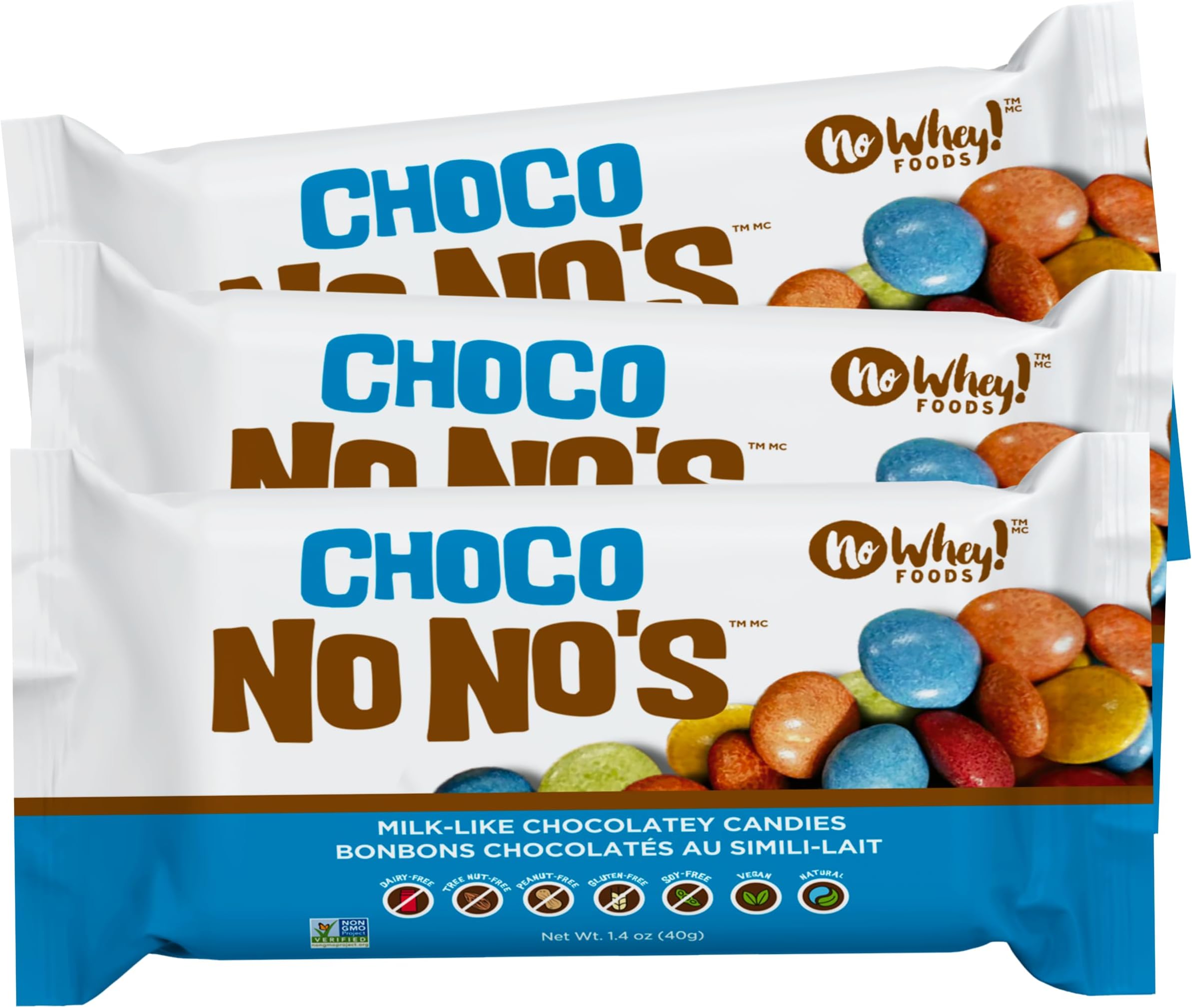 Choco NoNo's 3 Pack | Vegan & Dairy Free | Allergy Friendly | No Whey Foods
