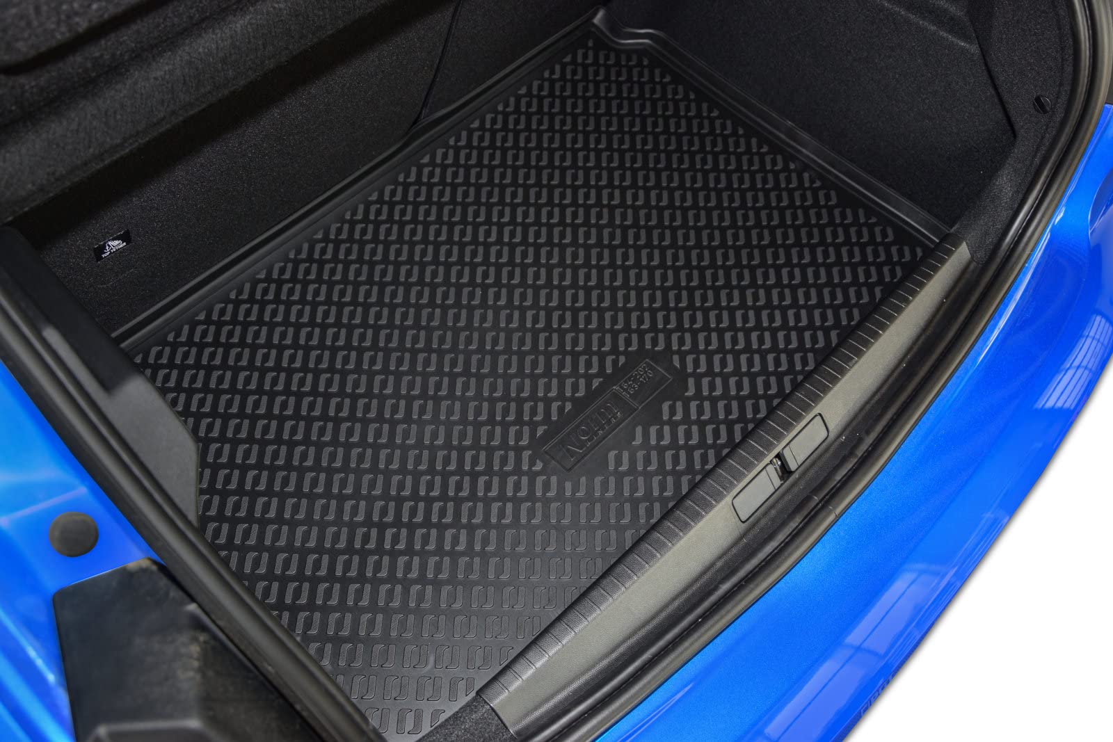 J&J AUTOMOTIVE | Tapis De Coffre en Caoutchouc TPE Toutes Saisons pour 208 Depuis 2019 Bord Haut Noir Antidérapant Toutes Saisons Adapté Animaux de Compagnie - 3