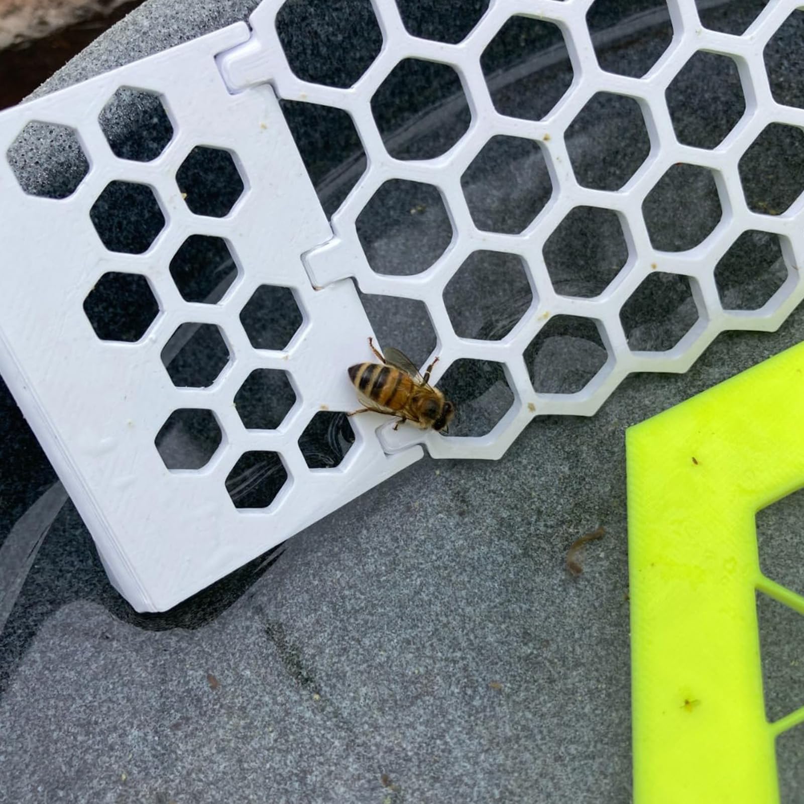2 islas de abejas flotantes, estación de agua de abejas y bebedero para jardín, plegable con diseño antigoteo, atrae mariposas, pájaros en el balcón, apiario, estanque, fácil de limpiar, resistente a