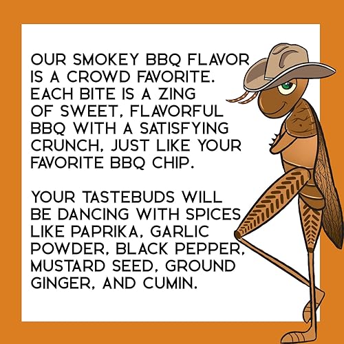 Miniatura 2 de Tricky Cricky Bocadillos comestibles de grillo saborizados para humanos  Cultivados en Estados Unidos  Aperitivos gourmet únicos y saludables para