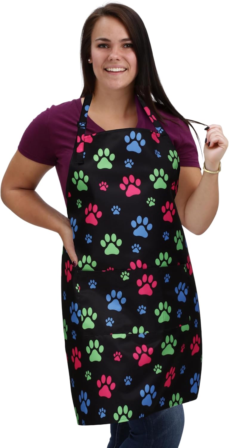 Plus Size Waterproof Dog Grooming Apron, Groomer Aprons, Smocks for Women