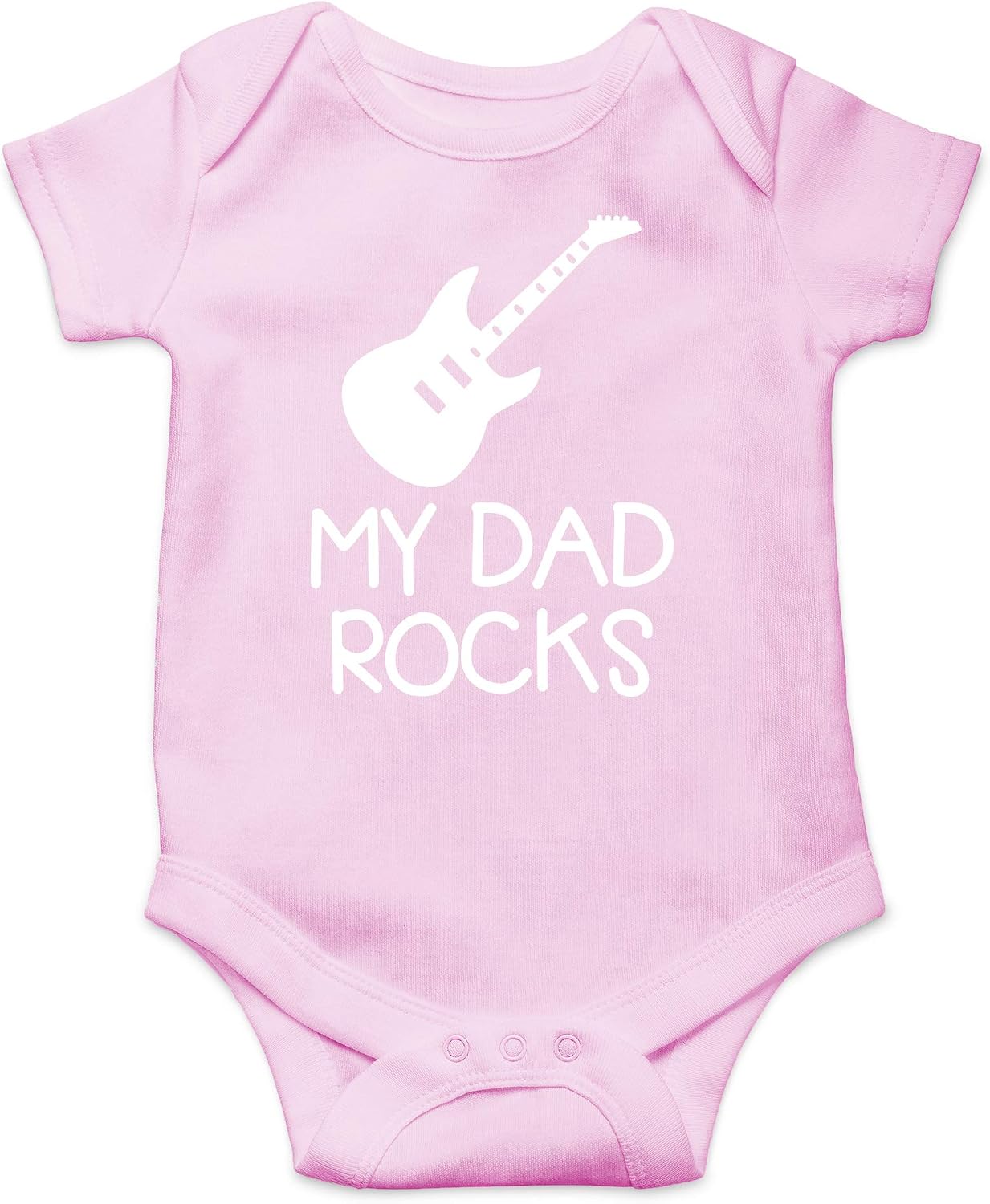 AW Fashions My Dad Rocks Baby Bodysuit Funny Adorable Newborn Unisex Boys Girls Romper Clothing Outfits