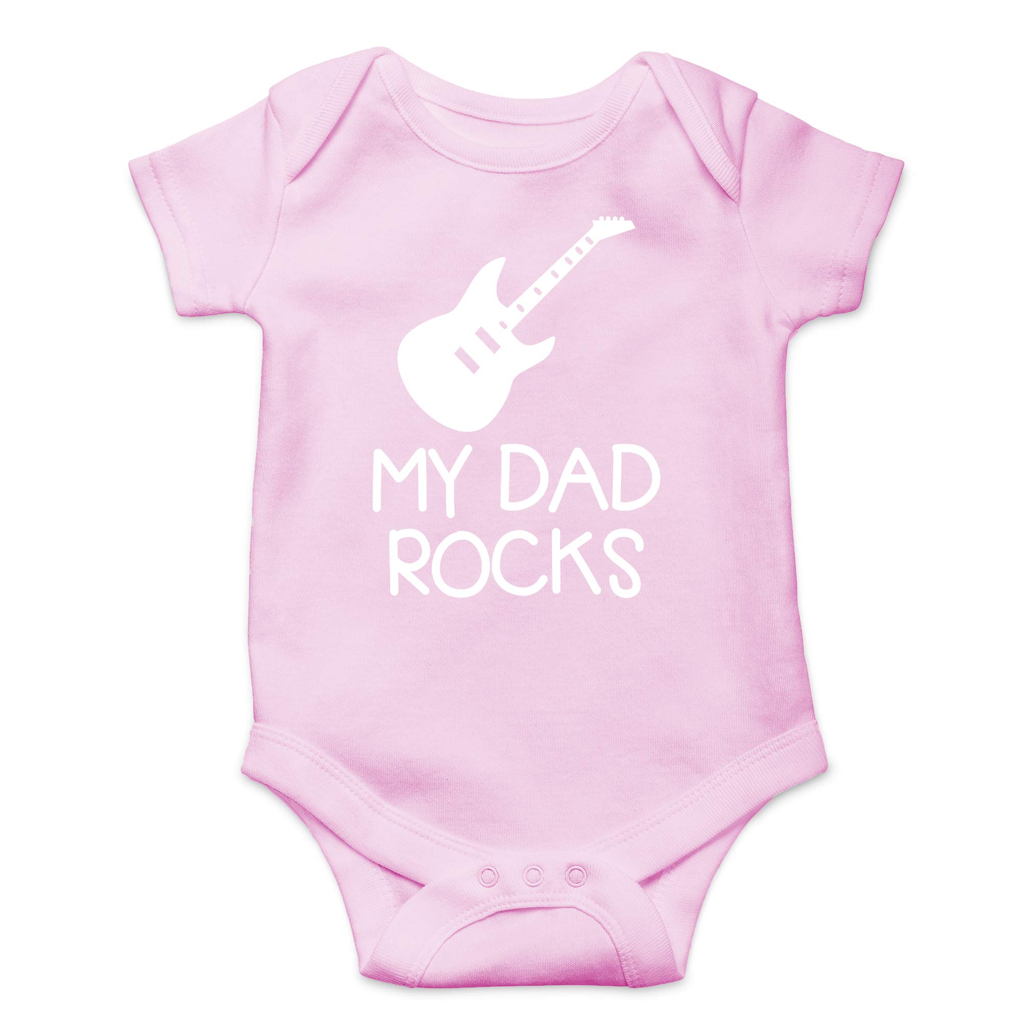 AW Fashions My Dad Rocks Baby Bodysuit Funny Adorable Newborn Unisex Boys Girls Romper Clothing Outfits
