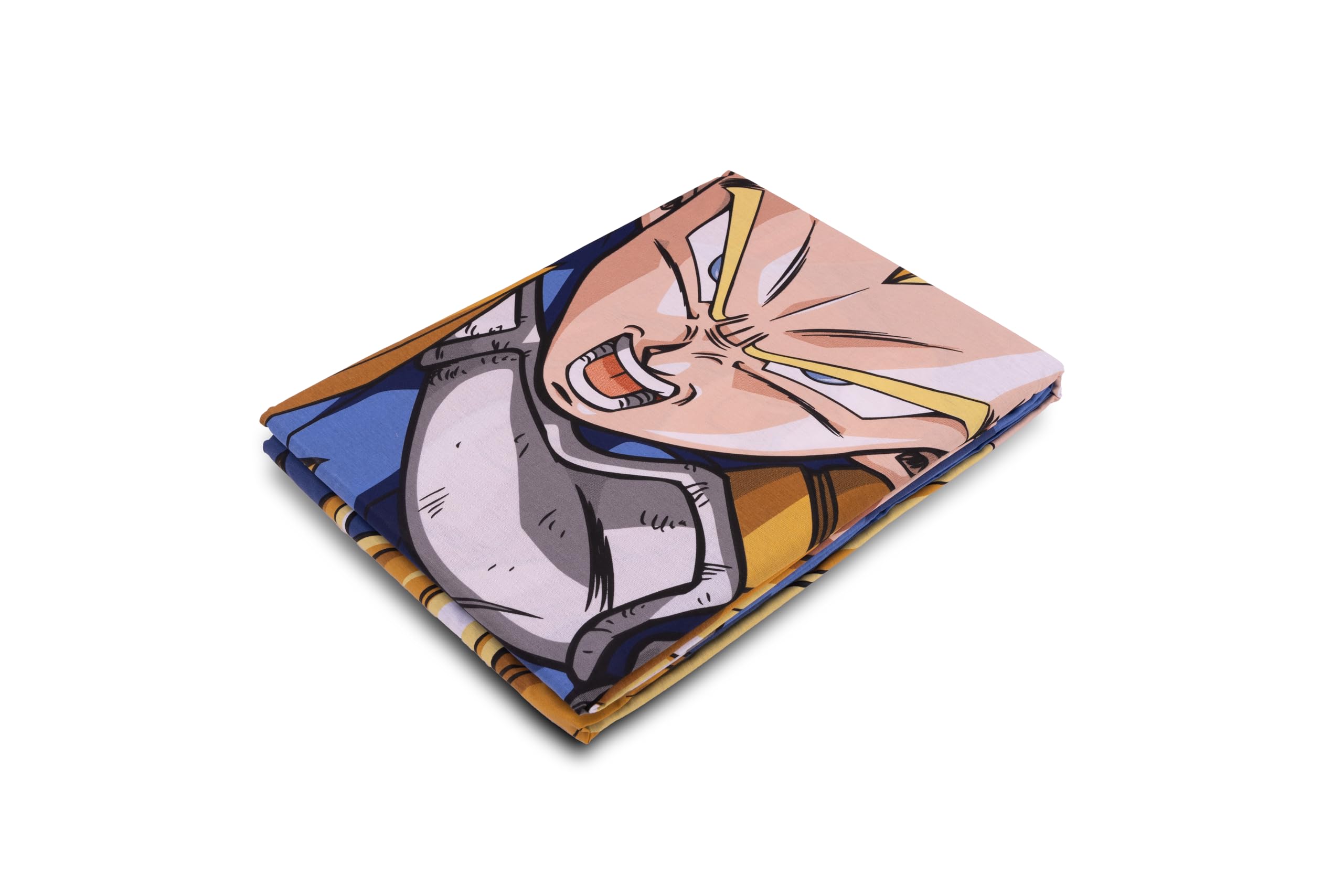 hermet Dragonball - Juego de sábanas para Cama Individual, sábana encimera, sábana Bajera Ajustable, Funda de Almohada, 100% algodón, Producto Oficial