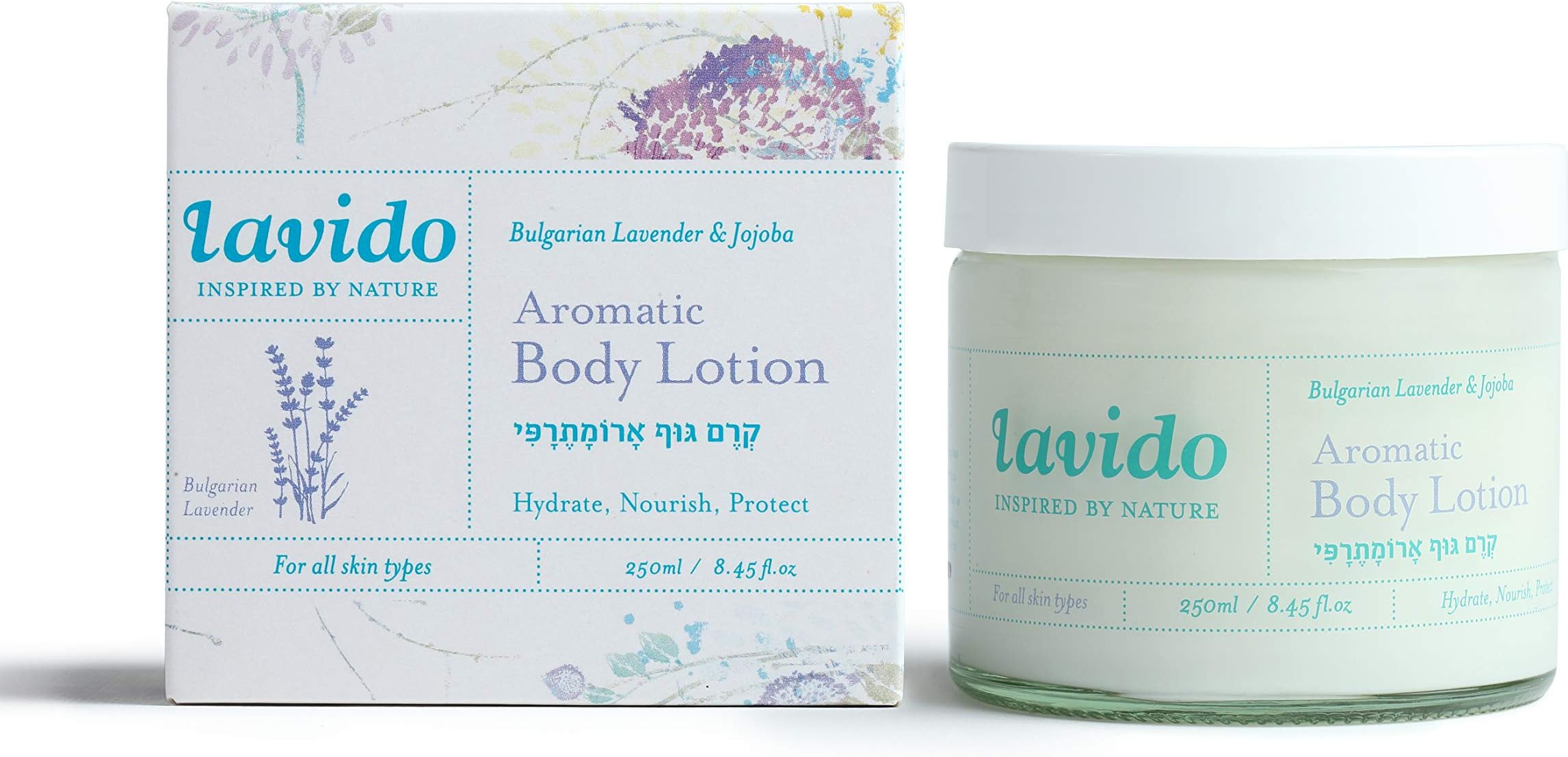 Natural Aromatic Body Lotion | Non-Toxic, Clean Skincare (Lavender, 8.45 fl oz | 250 ml)
