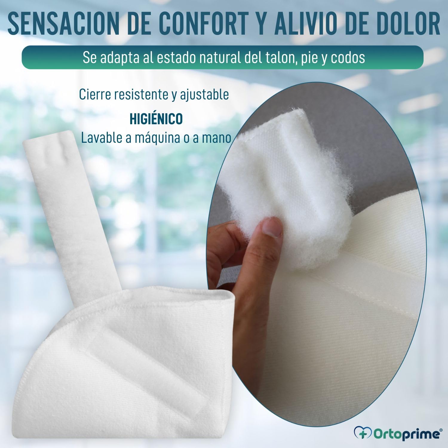 OrtoPrime Protectores de talón para úlceras por presión, paquete de 2 protectores de talón de forro polar para cama silla de ruedas protector de talón de piel de oveja para úlceras por presión