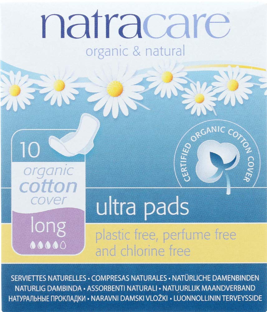 Natracare 3104 Ultra Long Pads 10 Count, 6 Pack