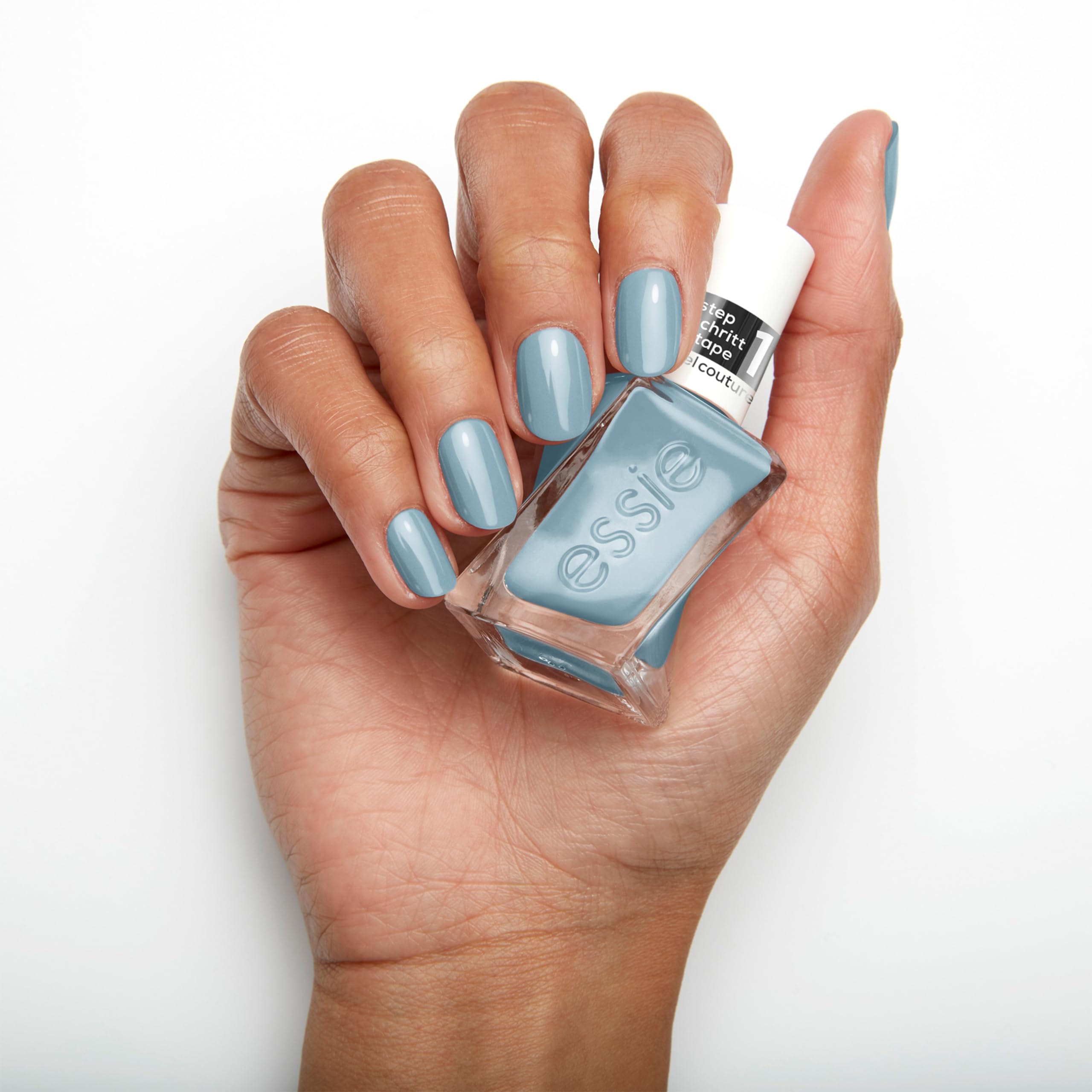 Gel by essie - Długotrwały lakier do paznokci z błyszczącym wykończeniem - Profesjonalny lakier do paznokci - Manicure bez światła UV i 15 dni - Kolor #135 first view - Niebieski - 1 x 13,5ml