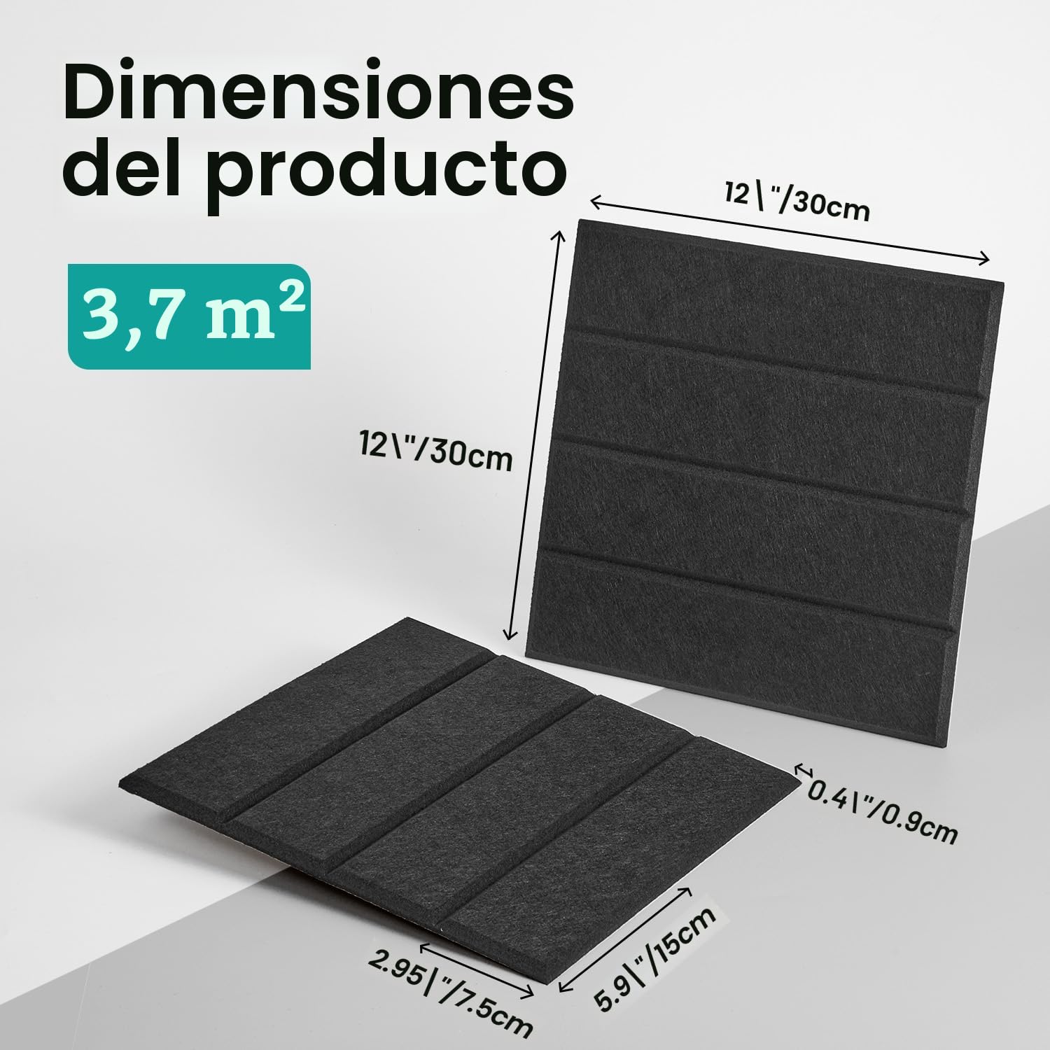 Corcho Pared Autoadhesivo 120x90 cm, Tablero de Corcho Decorativo para el Hogar la Escuela la Oficina,12 Tablones con 60 Almohadillas Adhesivas de Doble Cara (Negro)