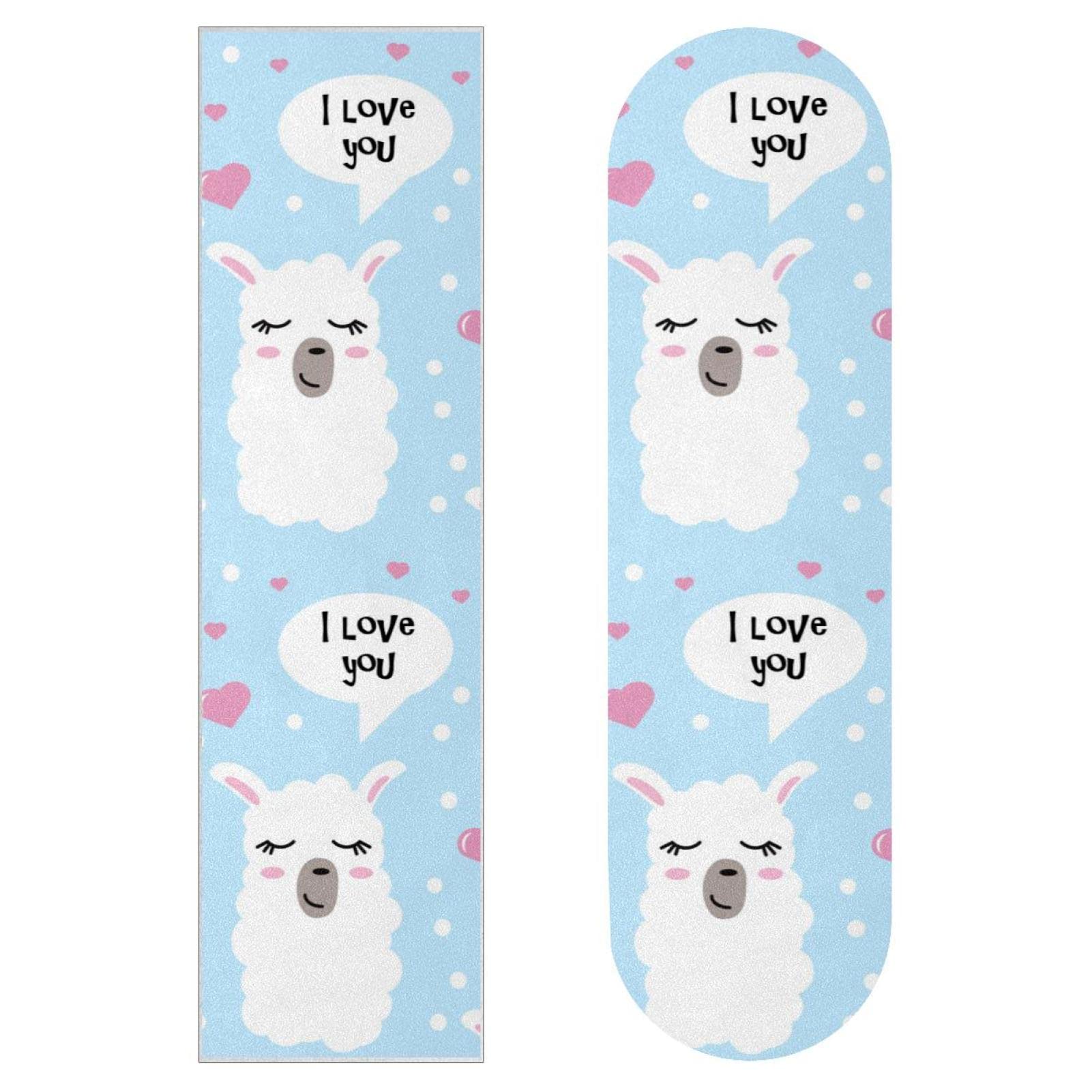 Lambs Lot de 2 feuilles de papier abrasif pour planche de skateboard et longboard